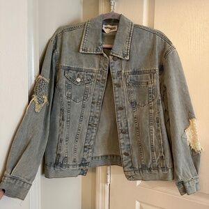 Denim jacket with star design and sequins!